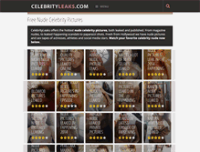 Tablet Screenshot of celebrityleaks.com